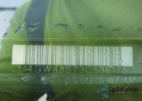 2003 Jeep Grand Cherokee Laredo z USA, uszkodzony, nr VIN 1J4GW48S73C536175